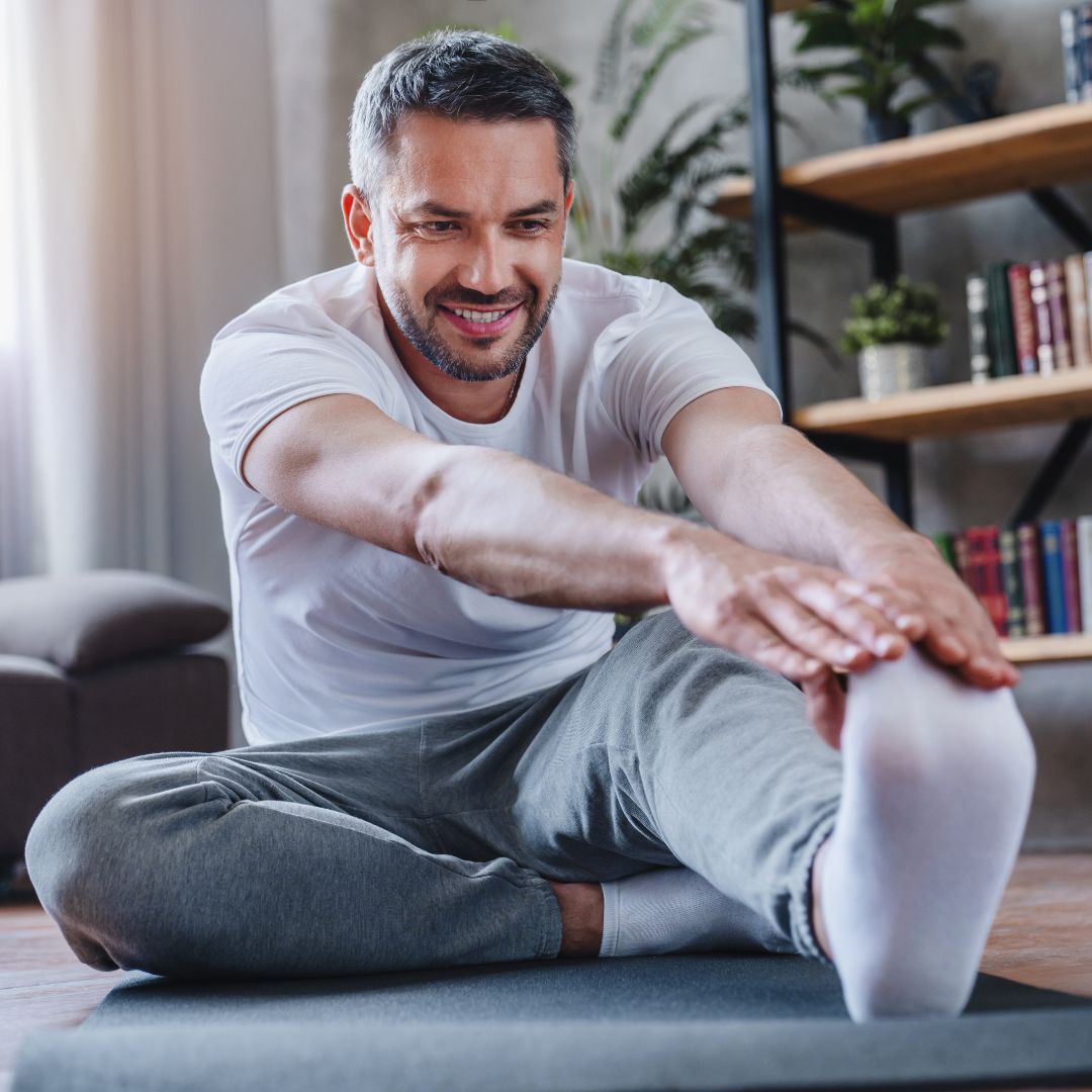 Person stretching