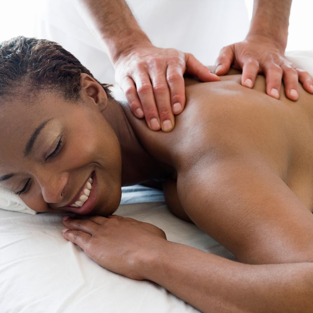 Woman getting a massage