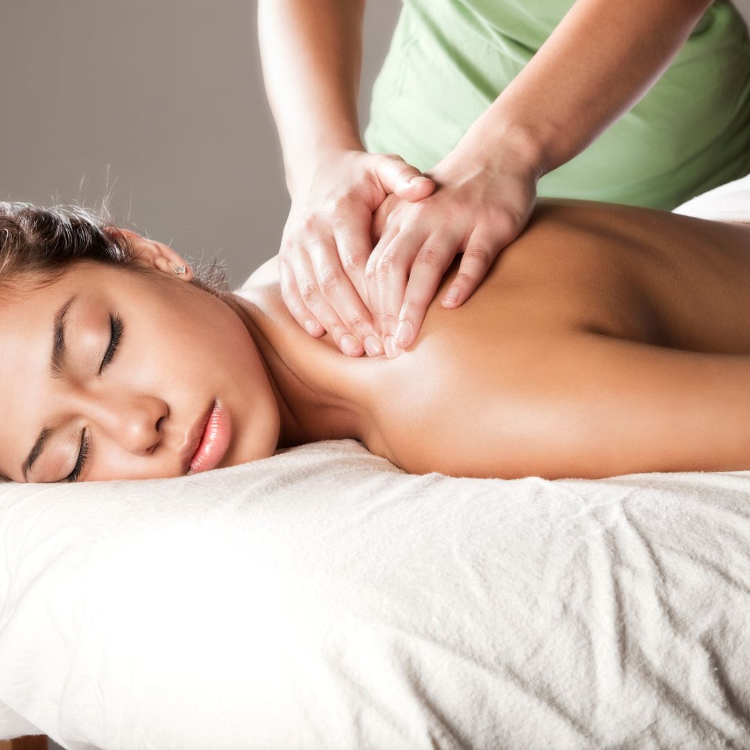 Woman getting a massage