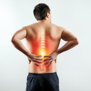 man with back pain