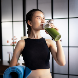 drinking health shake